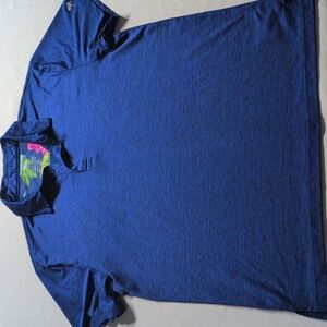 Birdie Bound Mens Polo Shirt Size Medium Golf Button Up Collar